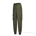 Customized High Waist Ladies Cargo Pants Casual Wear